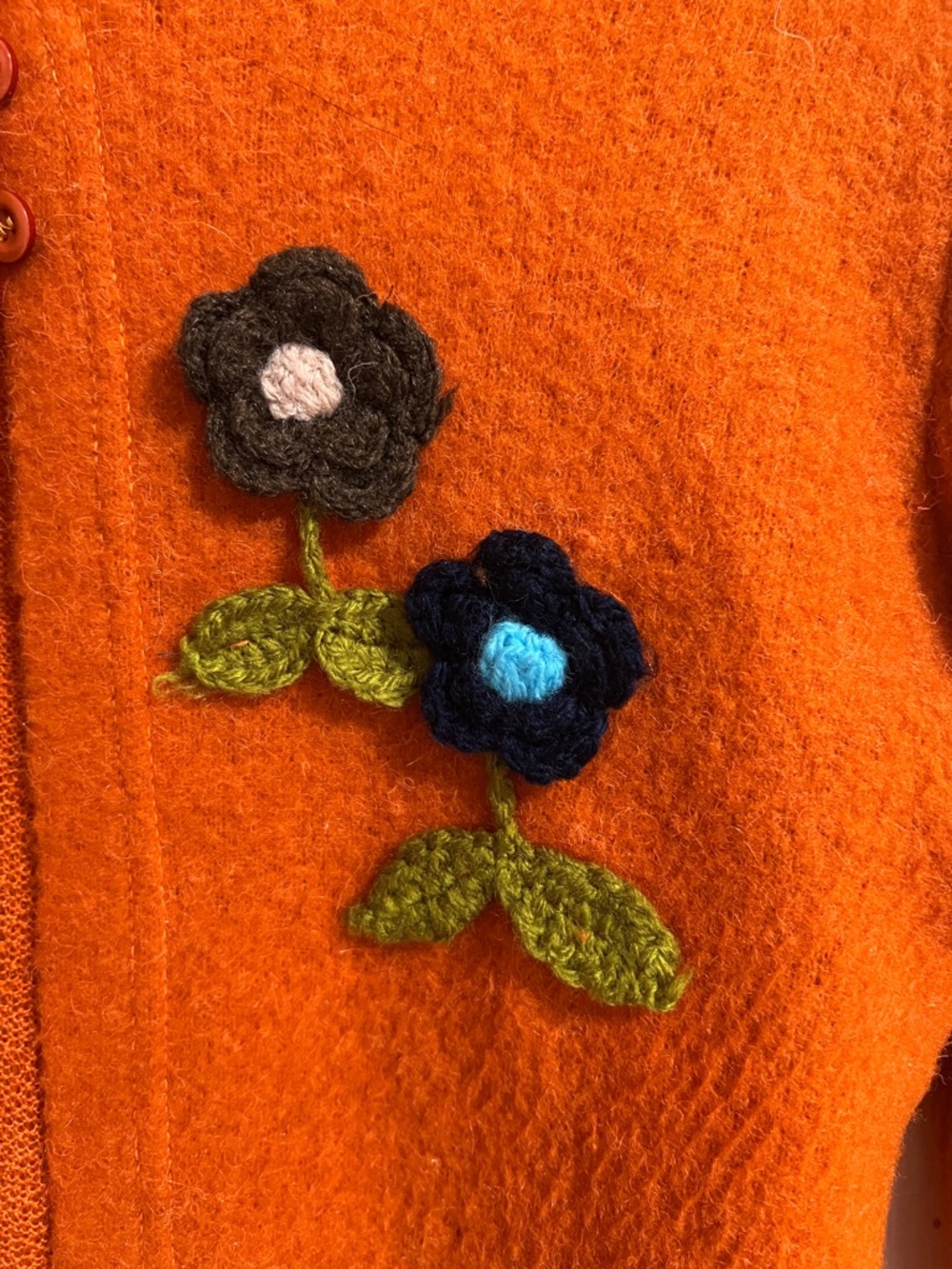 Mode Expres Orange Floral Cardigan - Picture 2 of 11